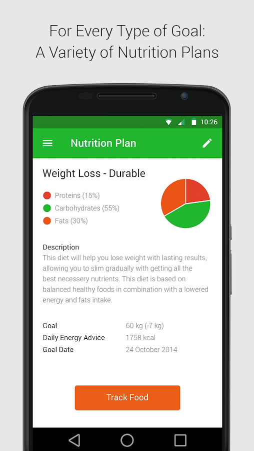 Calorie, Carb & Fat Counter Android Apps on Google Play