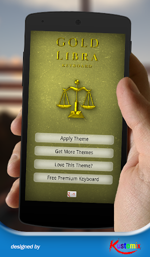 Gold Libra Keyboard