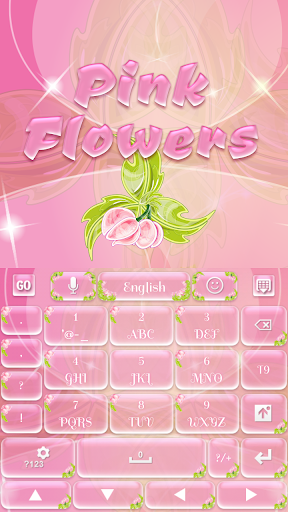【免費個人化App】GO键盘粉红色的花朵-APP點子