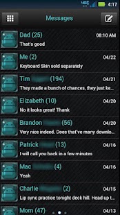 How to get GO SMS Black Cyan patch 1.1 apk for pc