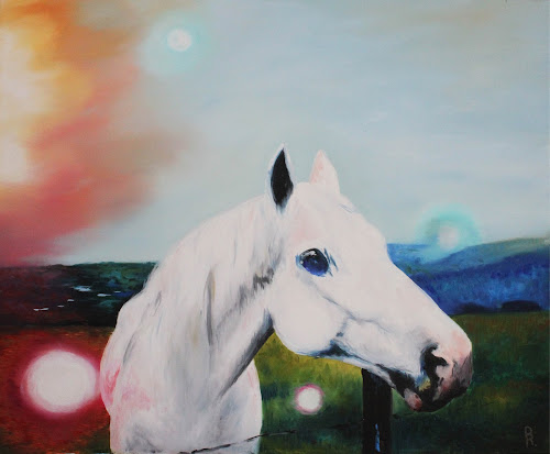 <p>
	Horse in Space</p>
<p>
	Oil on Canvas</p>
<p>
	24x 30</p>
<p>
	$750</p>
