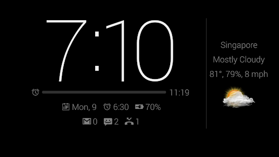 Dock Clock Plus (Night/Desk) - screenshot thumbnail