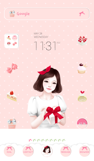 lovely girl gift dodol theme