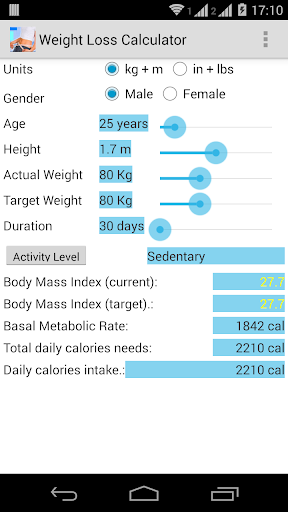 Weight Loss Calculator 2