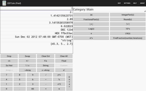 EBTCalc RPN Calculator Free