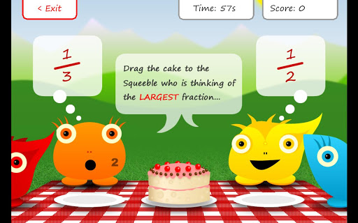【免費教育App】Squeebles Fractions-APP點子