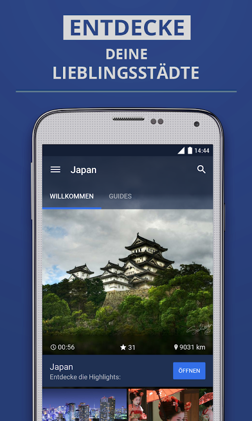 Android application Japan Premium Guide screenshort