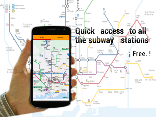 方便的地鐵地圖巴塞羅那