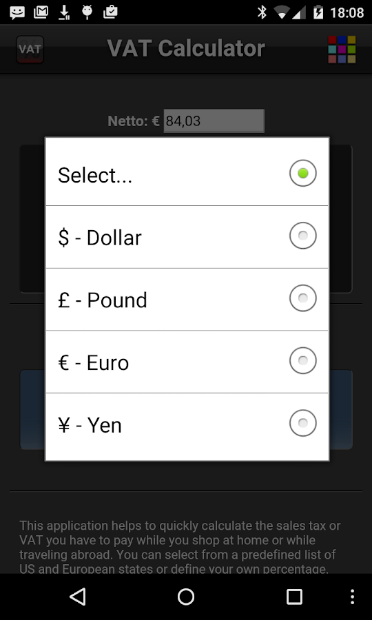 VAT Calculator Android Apps on Google Play