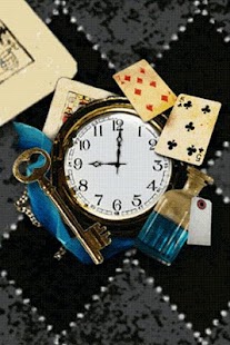 Alice's Wonderland clockWidget