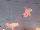 When Pigs Fly Ceiling Mural