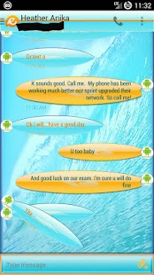 Free A Surf Dream EvolveSms Theme APK for PC