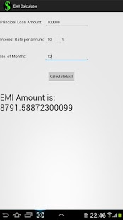 EMI Calculator Screenshots 1