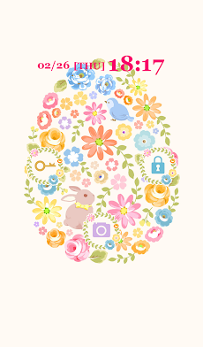 春のかわいいきせかえ壁紙 うさぎとお花のイースター Androidアプリ Applion