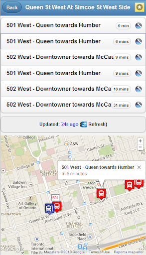 TTC Bus Tracker