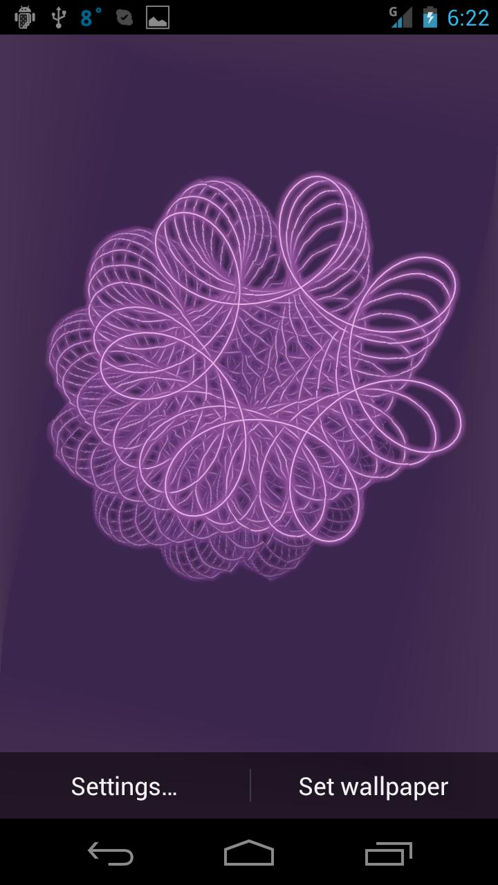 Swirly Live Wallpaper Screen 3