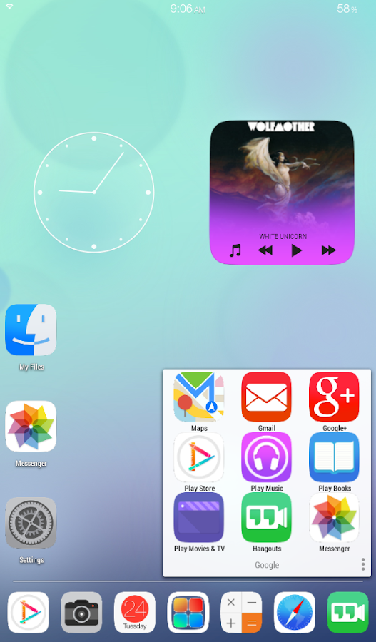 Ultimate iOS8 Launcher Theme - screenshot