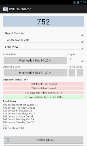 DVC Calculator