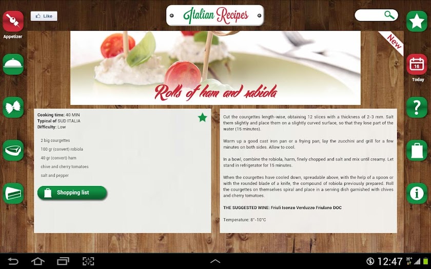 Italian Recipes Premium Screen 3