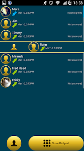 exDialer B-Gold theme - screenshot thumbnail