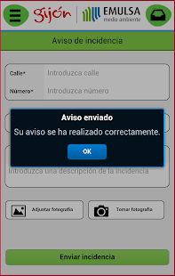 EMULSA. Incidencias y Avisos. Screenshots 9