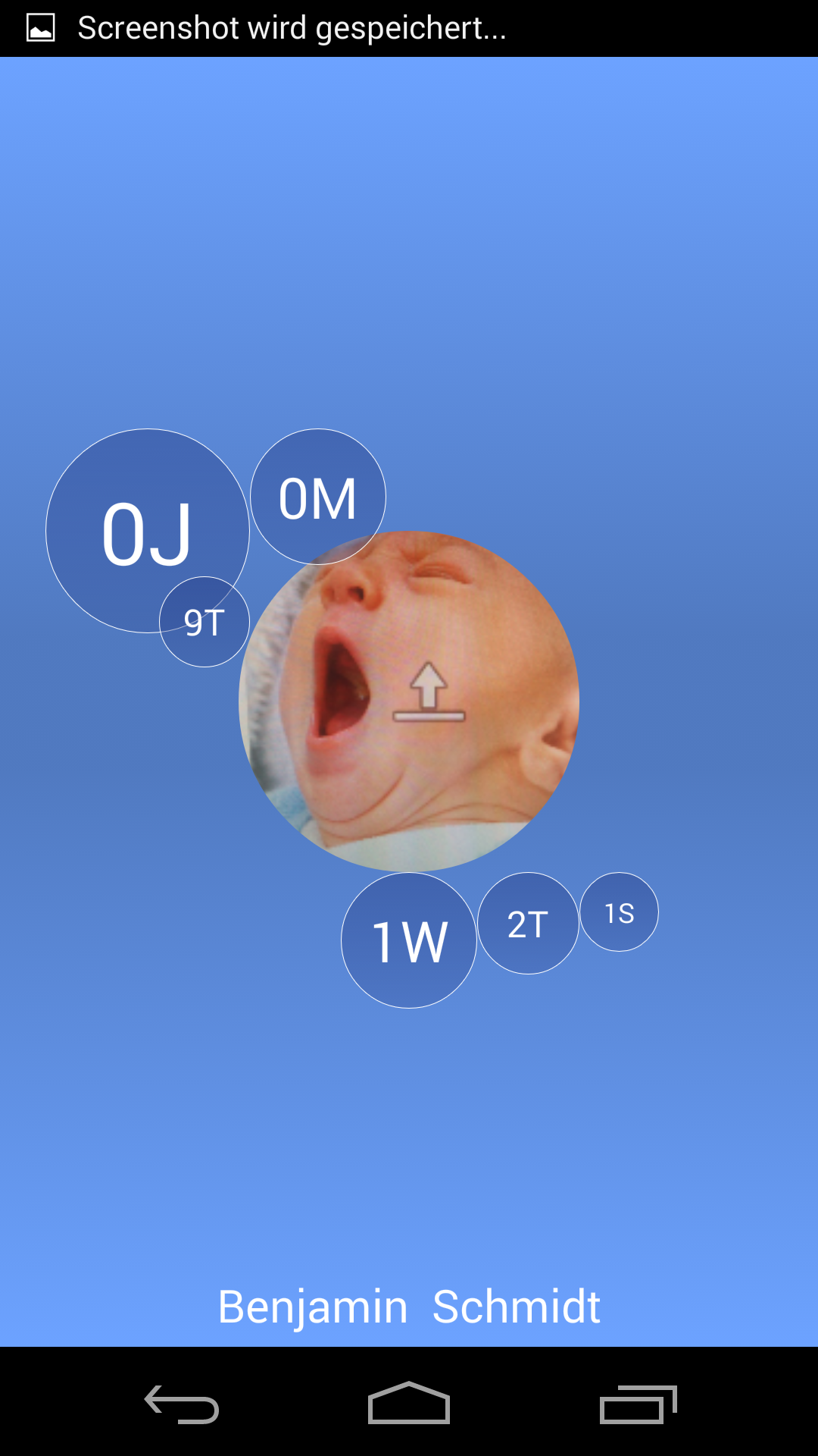 Android application Baby age! screenshort