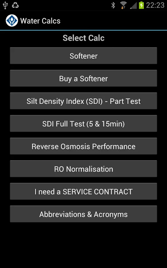    Water Calcs- screenshot  