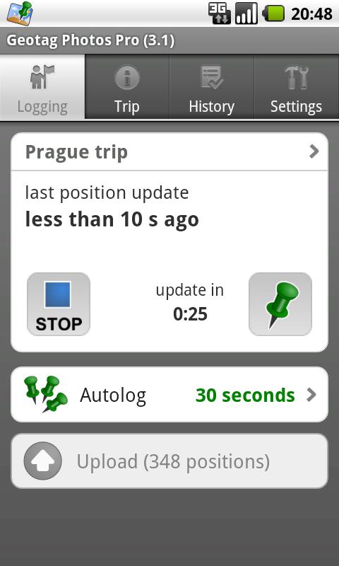 Android application Geotag Photos Pro 1 screenshort
