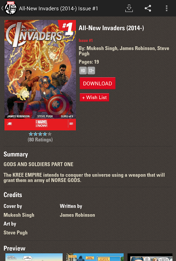 Marvel Comics - Android Apps on Google Play