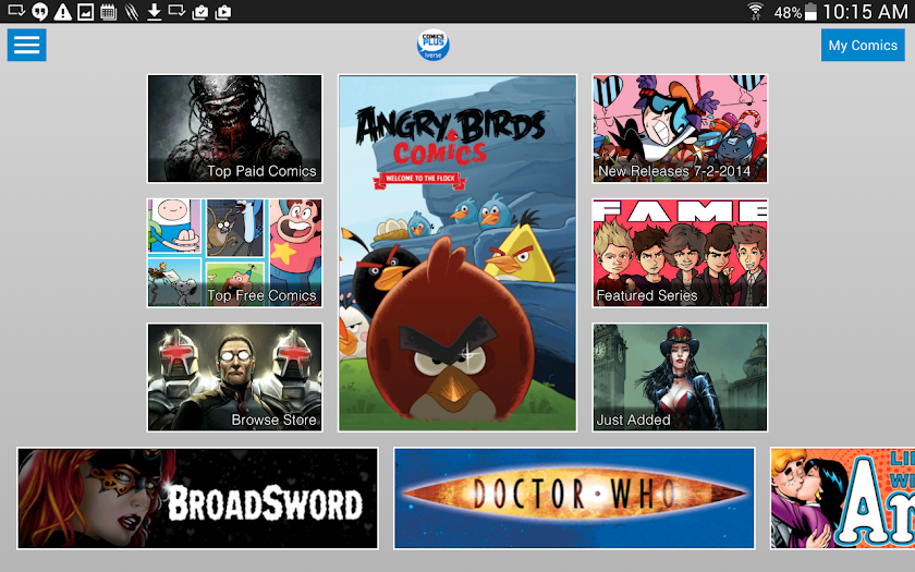 Comics Plus Screen 2