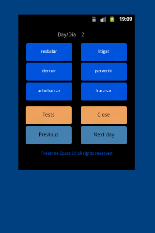 Spanish verb trainer 5 2014