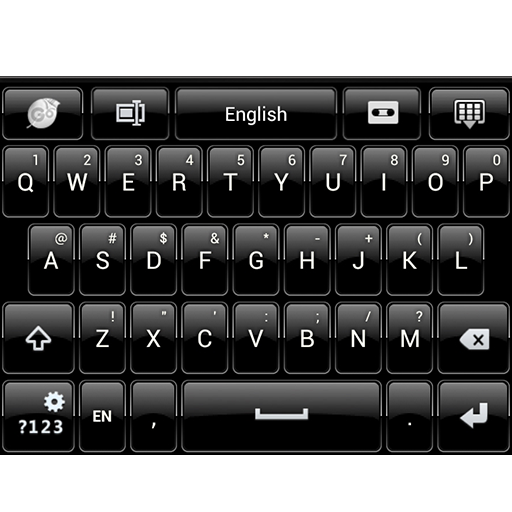 Black Theme Skin for GO Keyboa LOGO-APP點子