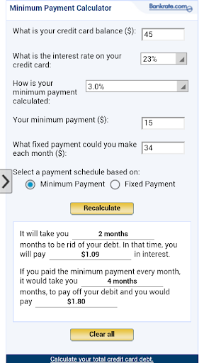 【免費商業App】Minimum Payment Calculator app-APP點子