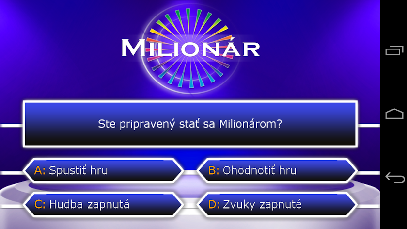 Milionár Screen 1