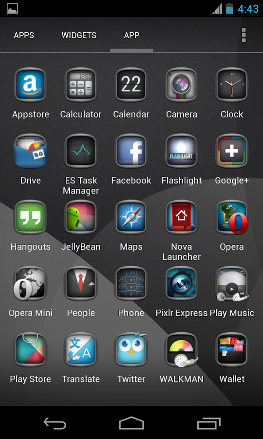 JellyBean (APEX NOVA GO THEME) - screenshot