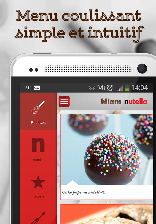 Miam : nutella® (recettes) Screen 3