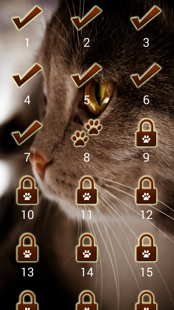 Find a cat 2. Free! Screen 3