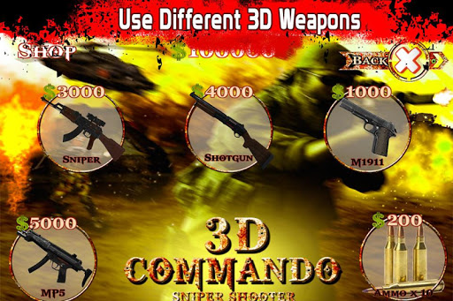 突擊隊狙擊手射擊遊戲 3D