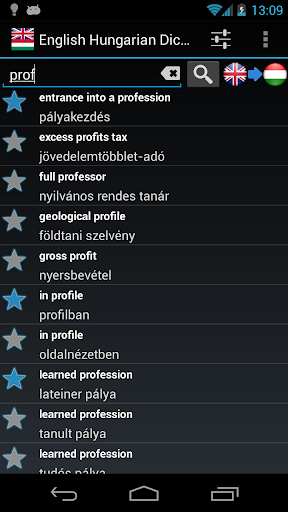 Offline English Hungarian Dict