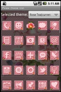How to mod GO Launcher Theme: Rose Tea lastet apk for android