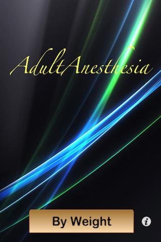 Adult Anesthesia