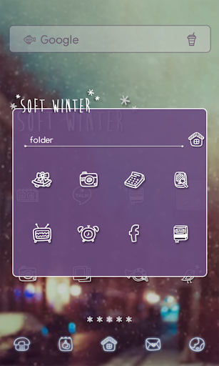 【免費個人化App】부드러운겨울 도돌런처 테마-APP點子