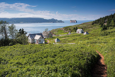 In Gaspesie, overlooking the St. Lawrence River in Quebec.