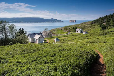In Gaspesie, overlooking the St. Lawrence River in Quebec.