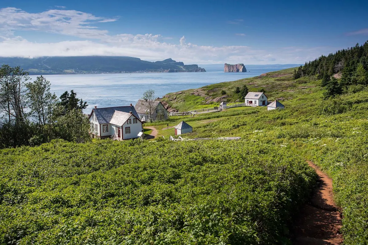 Gaspesie-overlooking-St-Lawrence-River - In Gaspesie, overlooking the St. Lawrence River in Quebec.