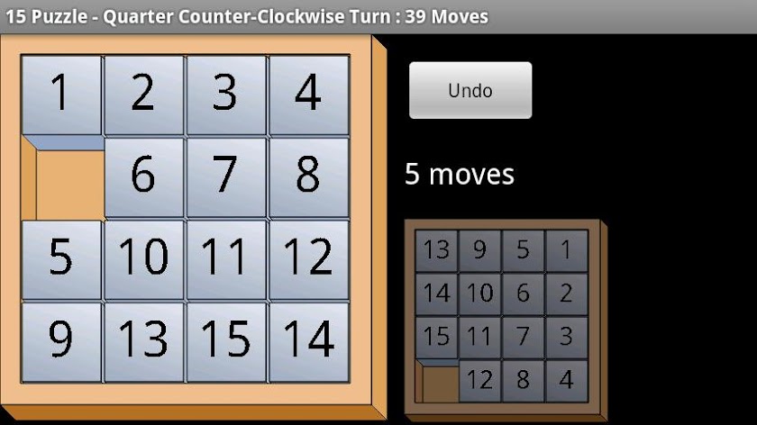 15 Puzzle Screen 2