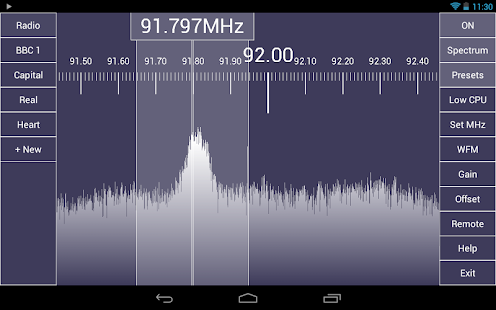 SDR Touch - Live radio via USB screenshot