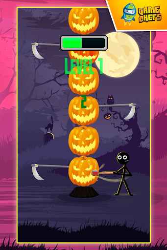 【免費街機App】Stickman Pumpkin Smasher-APP點子