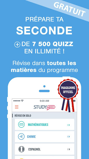 Seconde Study Quizz