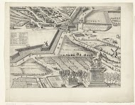 Grote kaart van Antwerpen met de mislukte aanslag in 1605 (blad rechtsonder)